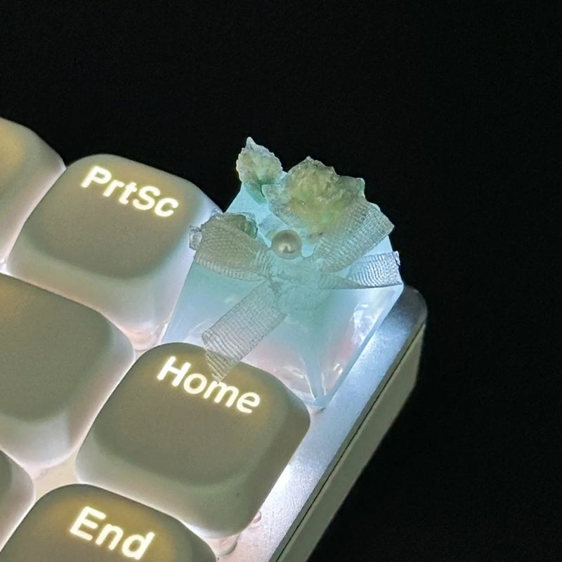Y&D 3D Handmade Flower Keycap - Custom Plastic Novelty Keycaps for Gaming Mechanical Keyboards - Special Shape DIY Keycaps Set - Image 4